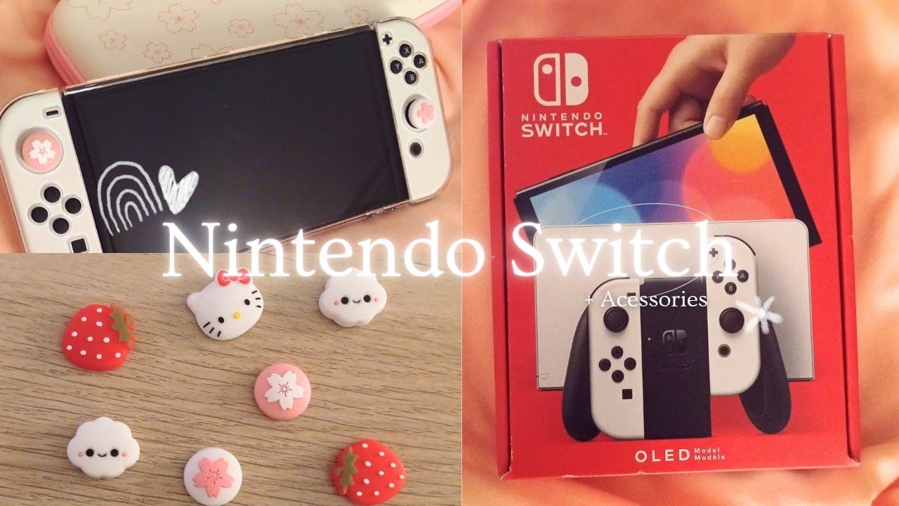 𐙚 Unboxing Nintendo Switch OLED + Acessories