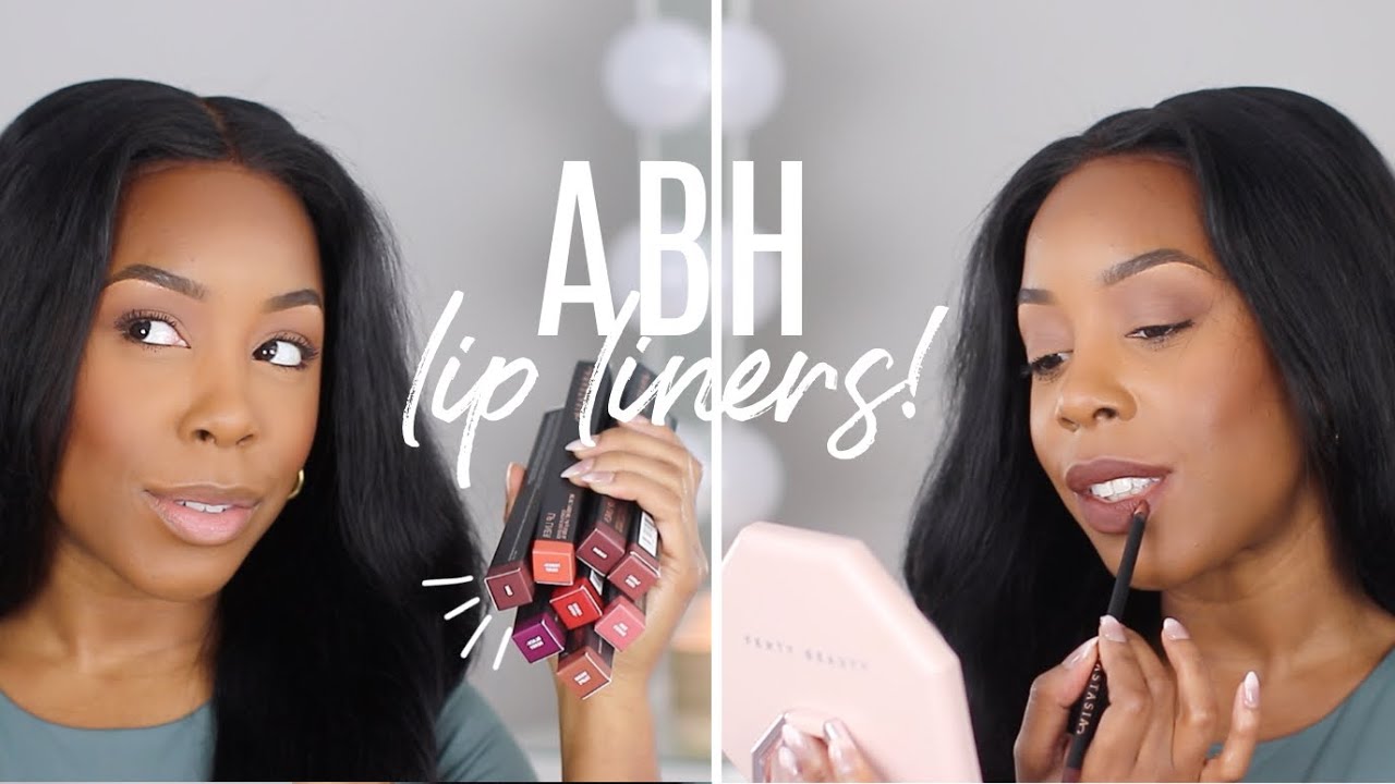 NEW ABH LIP LINERS SWATCHED *ALL 18 SHADES* | Andrea Renee