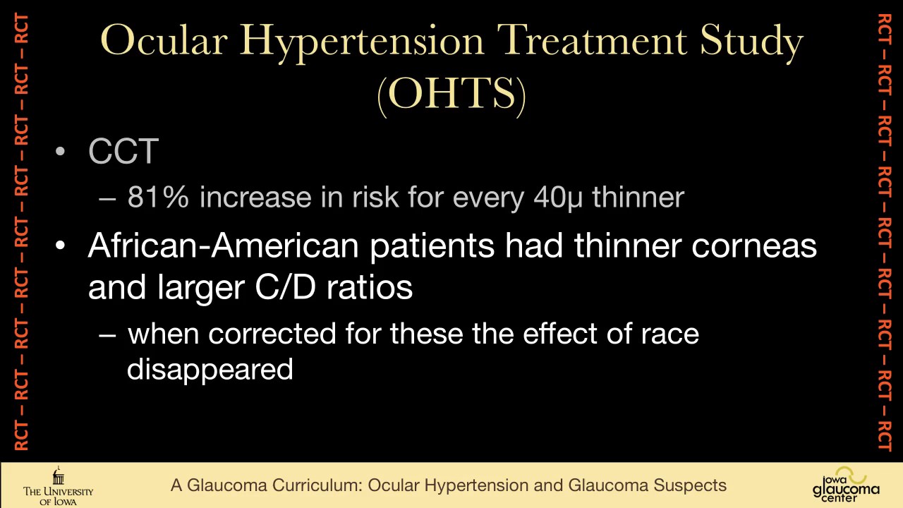 15 PRIMARY OPEN ANGLE GLAUCOMAS Ocular Hypertension and Glaucoma Suspects OHTS