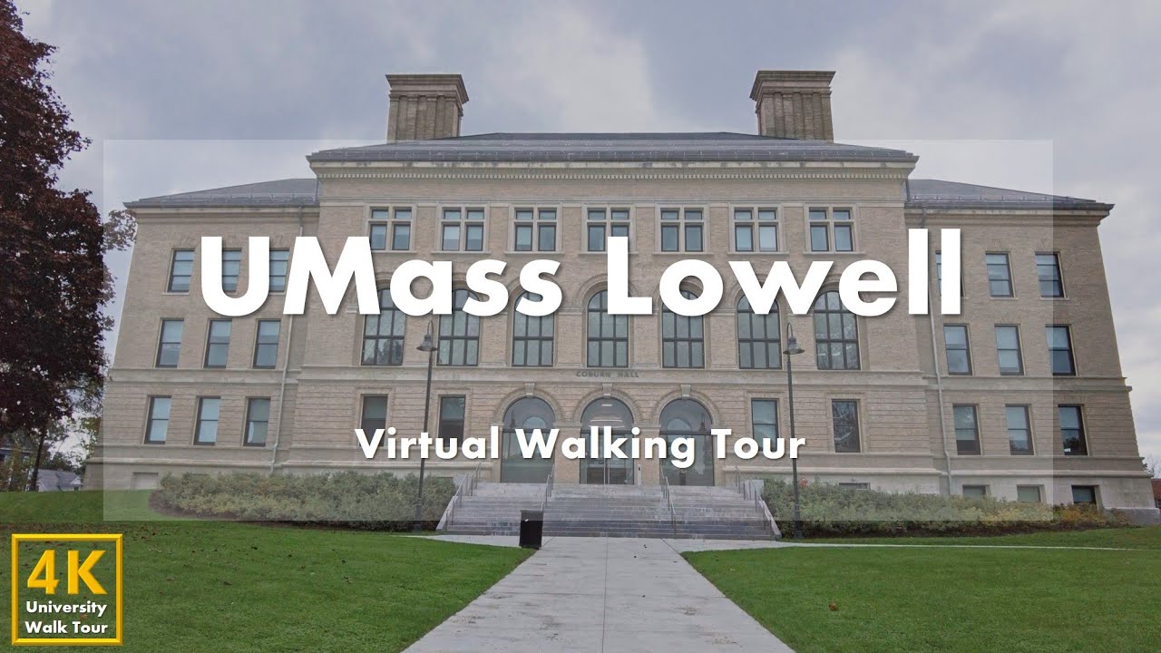 Массачусетский университет Лоуэлла (UMass Lowell) - Виртуальная пешеходная экскурсия [4k 60fps]