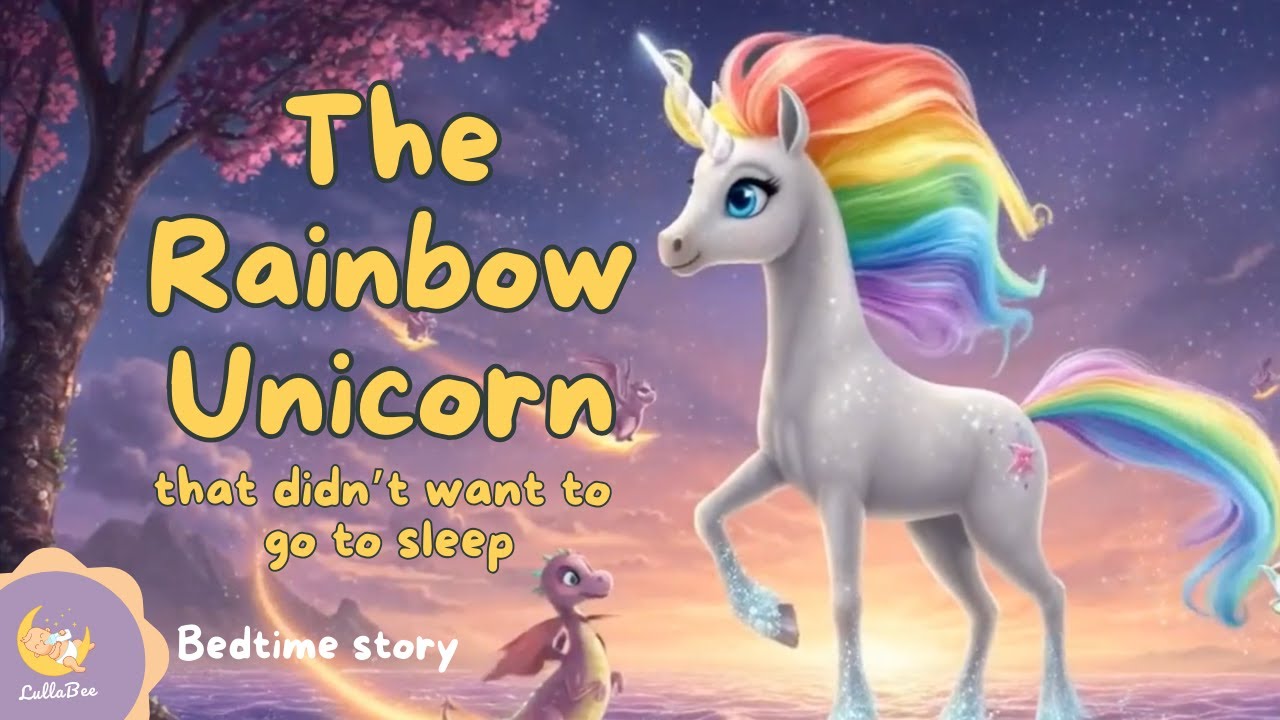 Rainbow UNICORN BEDTIME STORY🦄🌈  Calming & RELAXING Bedtime Story for Kids | Relaxing Sleep Story 🌙