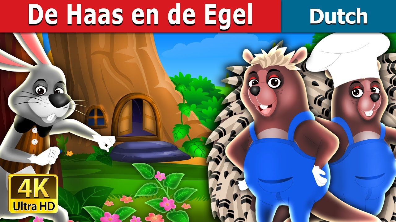 De Haas en de Egel | The Hare And The Porcupine Story in Dutch | Dutch Fairy Tales