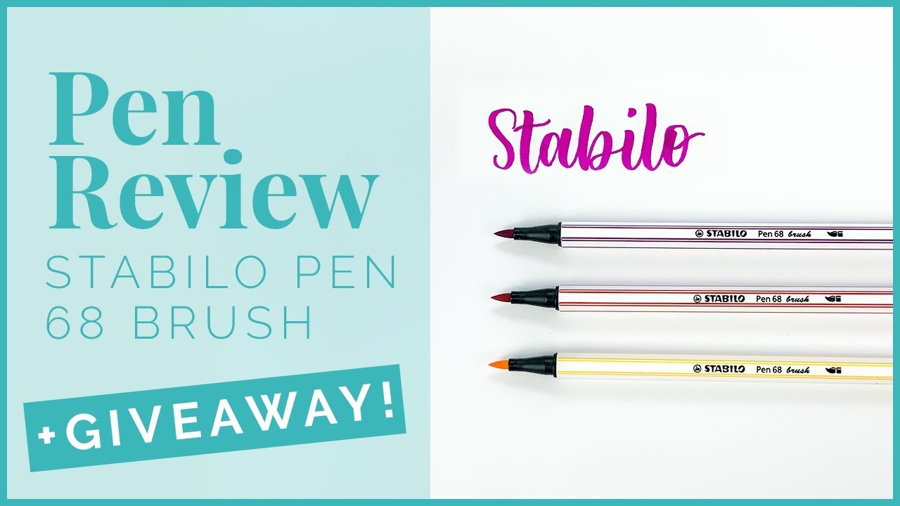 Stabilo Pen 68 Brush & GIVEAWAY (closed) | Lettering Pen Review