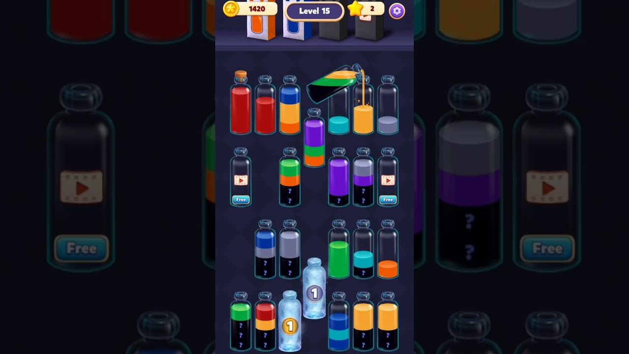 Water Sort 72 #mobilegame #games #gaming #gameplay #game #shorts #shortvideo #shortsvideo #short