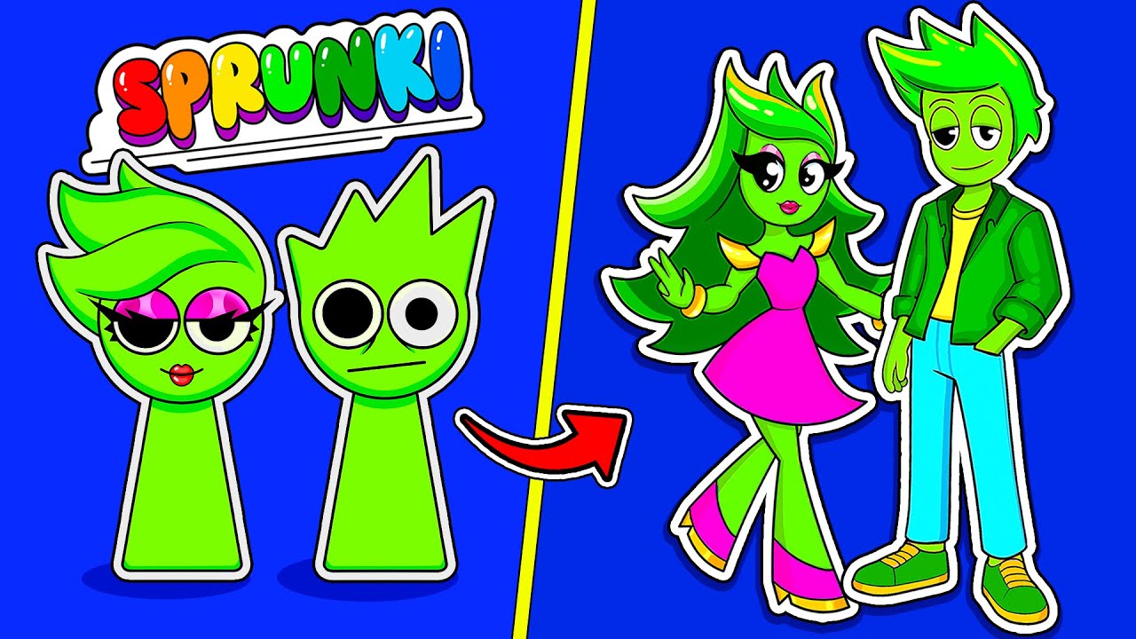 🌈Incredibox SPRUNKI Owakcx Twins: трансформация! Распаковка слепого пакета | Самоделки из бумаги