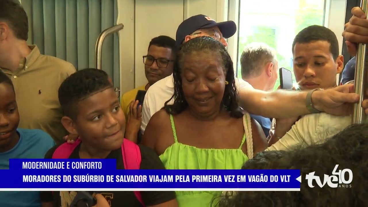 MORADORES DO SUBÚRBIO DE SALVADOR VIAJAM PELA PRIMEIRA VEZ EM VAGÃO DO VLT | TVE NOTÍCIAS 02/02/2026