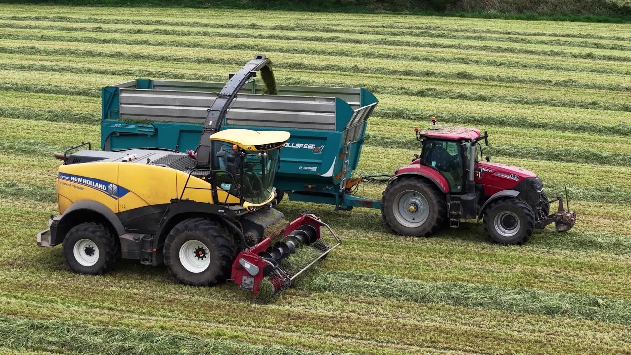 😍Case IH Puma 185 Vs T7.190 à l'ensilage d'herbe | FR780 | Eta Oger 🇫🇷