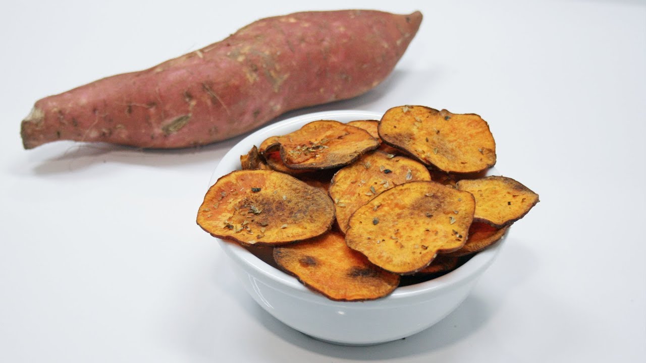 Chips de boniato o batata super crujientes