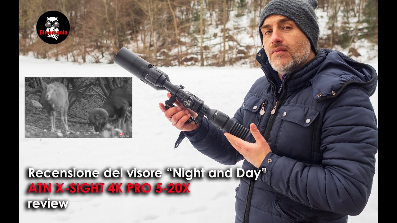 ATN X-SIGHT 4k PRO 5-20X, ottica da puntamento notturna