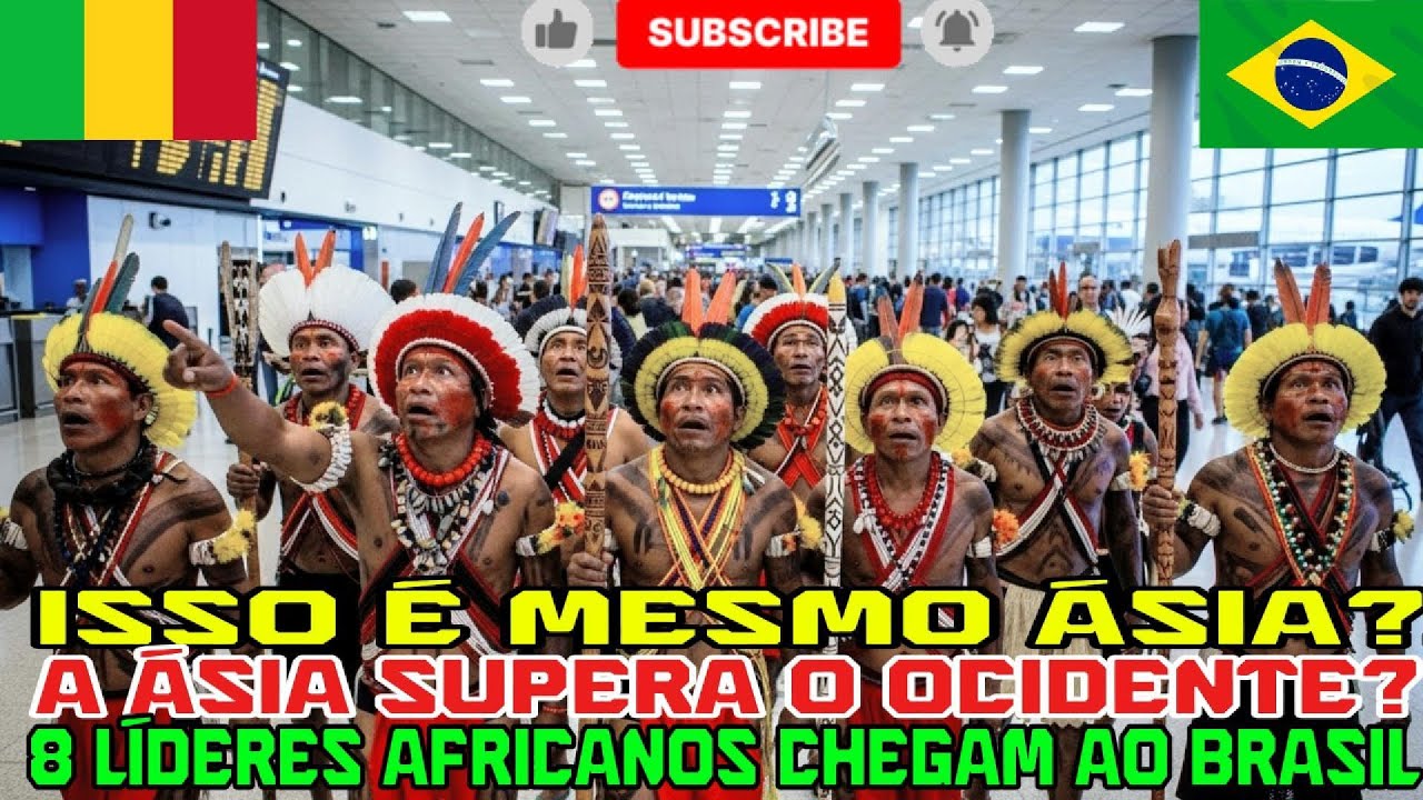 “8 líderes africanos chegam ao Brasil e chocam o mundo”