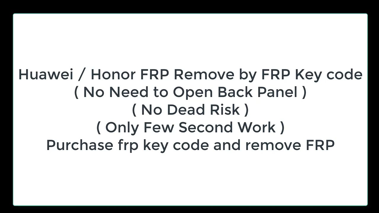 Huawei FRP Key Tool with Guide Videos