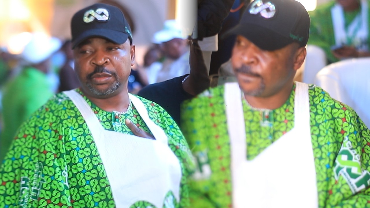 CHECK OUT: MC OLUOMO ARRIVAL CHANGE THE MOOD OF THE INAUGURATION CEREMONY OF RENEWED HOPE L.C GOV