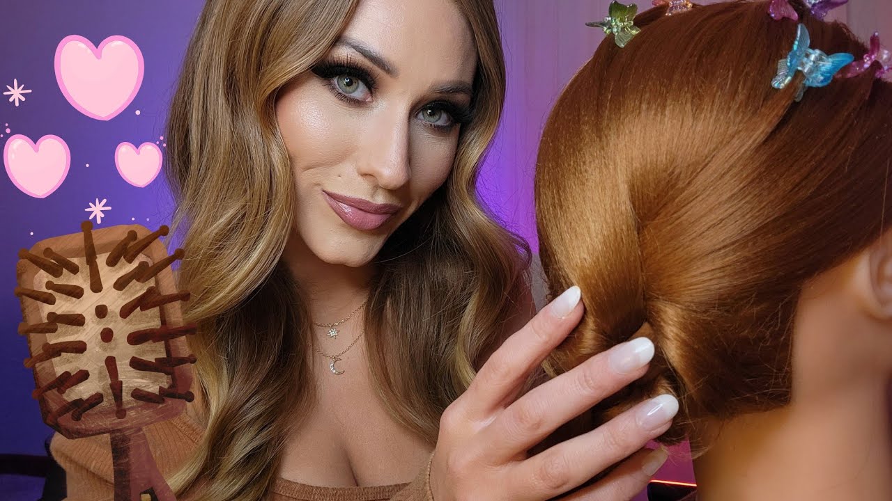 ASMR Caring, Gentle Mom Brushes Your Hair Before Bed 💆‍♀️🪮💕 (hairplay, scalp scratching)