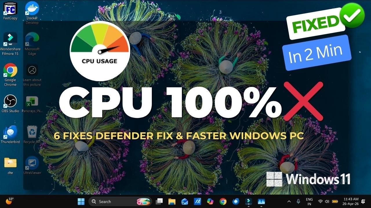 Antimalware Service Executable High CPU? Fix It Now (Windows 11)