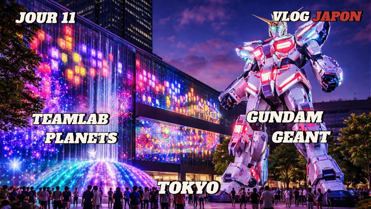 VLOG JAPON JOUR 11 : TEAMLAB PLANETS ET GUNDAM GEANT