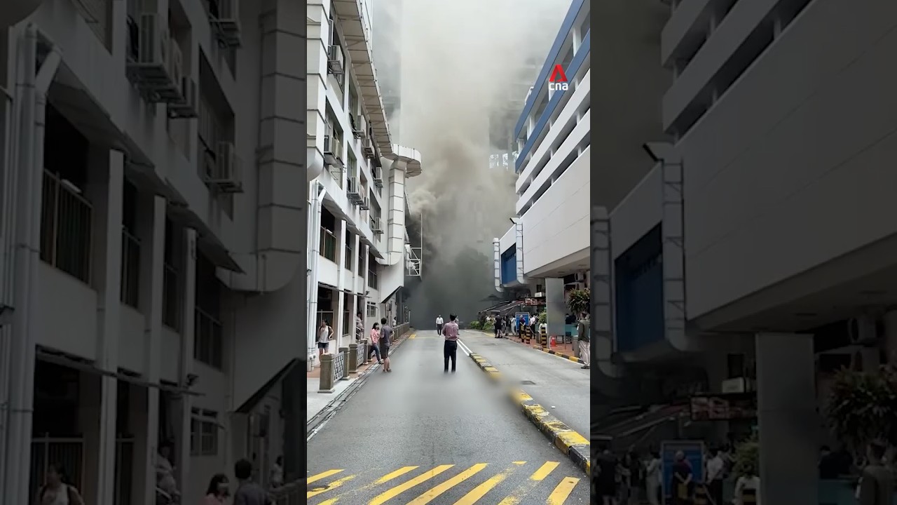 Fire breaks out at Hong Lim Market and Food Centre