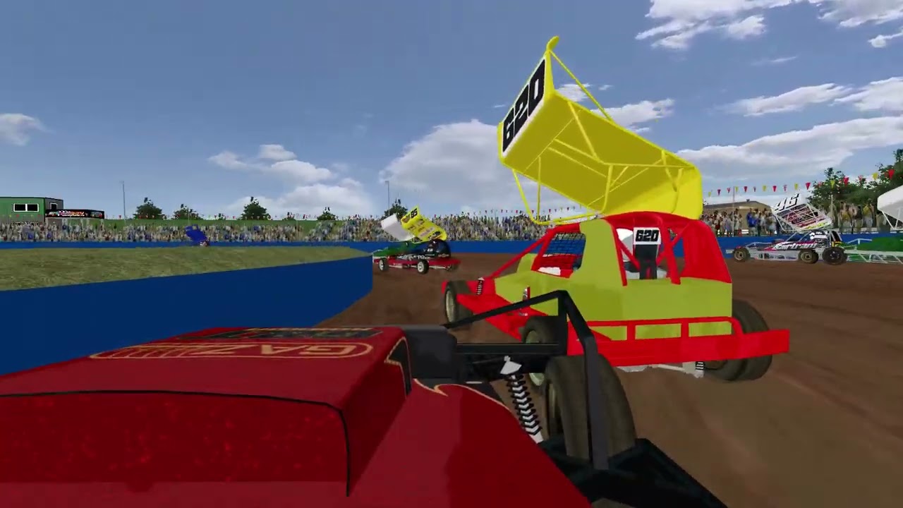 Brisca F1 Stockcar Final Northampton - UKDIRT Rfactor onboard 435