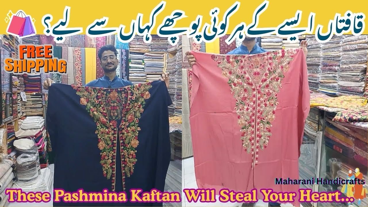 This Pashmina Kaftan Will Steal Your Heart #pashmina #maharanihandicrafts  