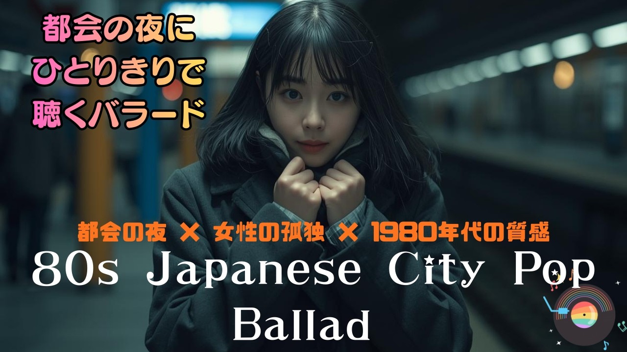 【都会の夜にひとりきりで聴くバラード】80S Japanese City Pop Ballad｜Midnight Platform