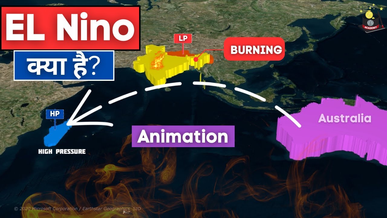 What is El Nino effect? Simplified by mayur mogre through animation in Hindi