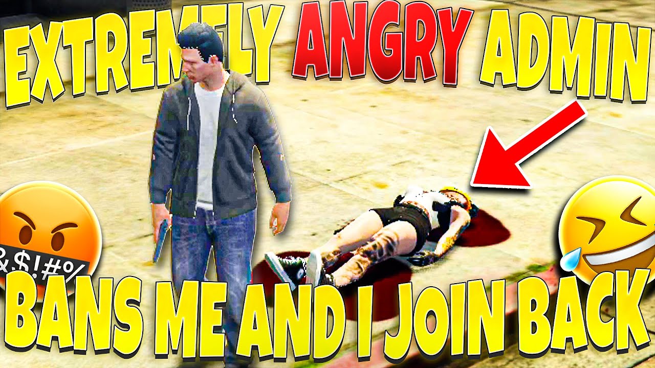 Extremely Angry Admin BANS Me.. I joined back 😂 (GTA 5 RP)