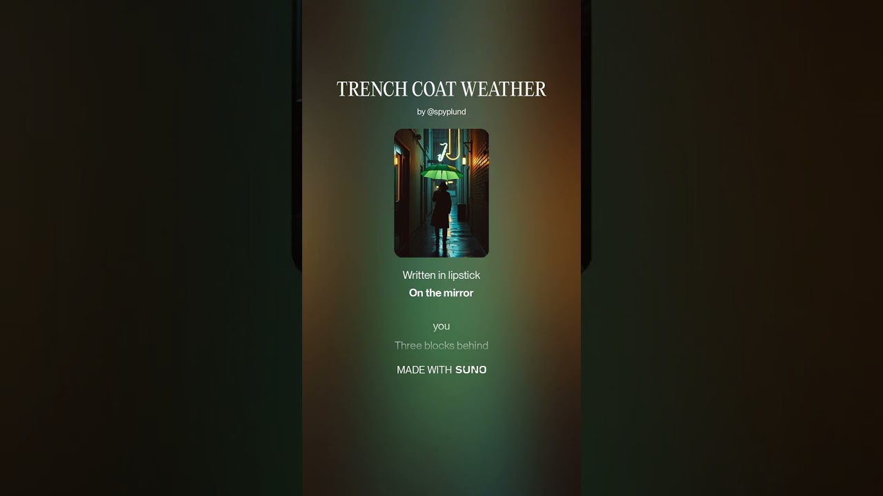 TRENCH COAT WEATHER