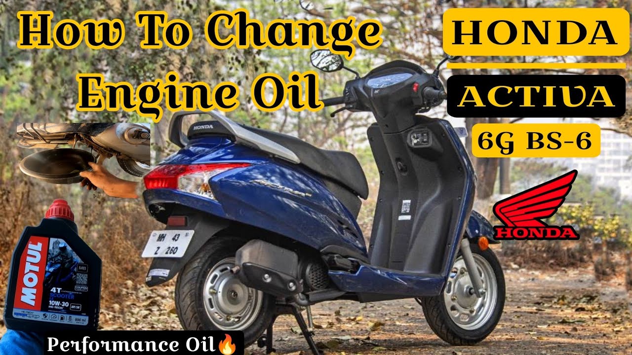 Activa 6G Engine Oil Change | How Change Engine Oil | Performance Oil 🔥#activa6g #service