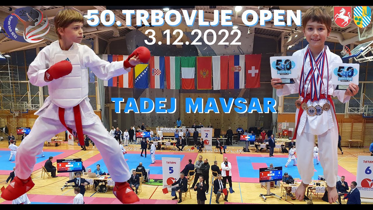 20221203_50.Trbovlje open 2022,  Tadej Mavsar, Karate klub SEKI, zlato v U12 in bron v U10  kumite