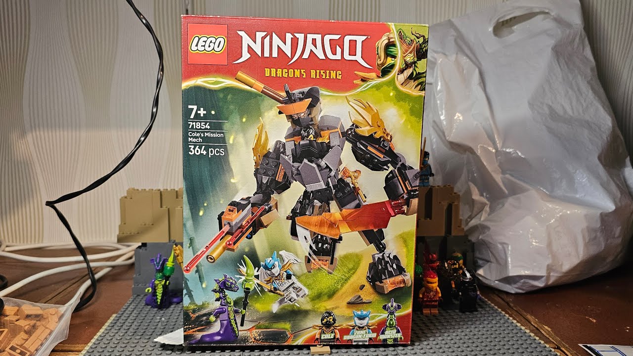 Lego ninjago building cole's Mission mech