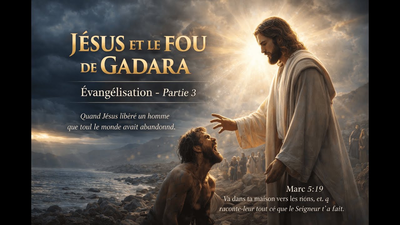 JÉSUS ET LE FOU DE GADARA  - Quand Jésus libère un homme que tout le monde avait abandonné.