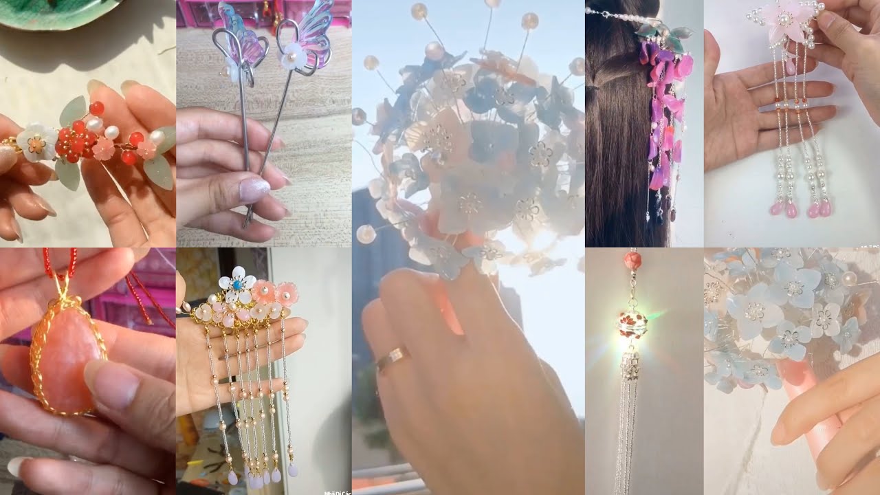 Làm trâm trang sức cổ trang Trung| process of Chinese ancient jewelry-Nhã Di Các