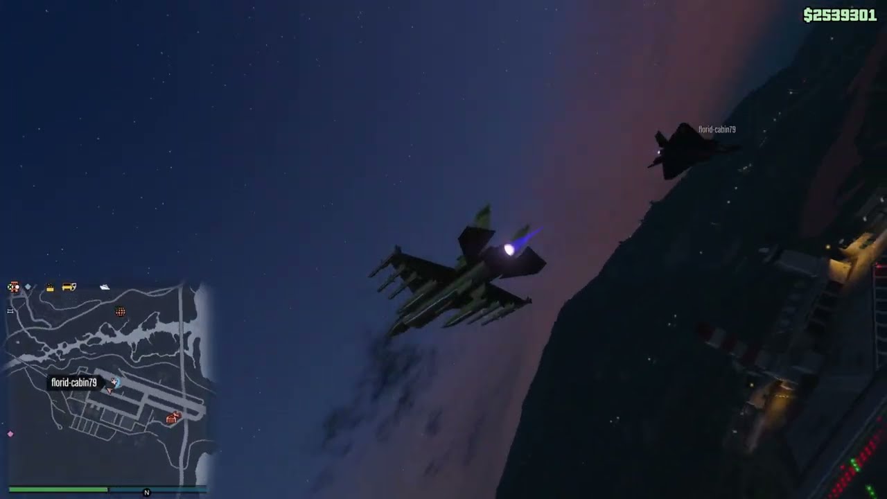 GTA Online - Lazer VS F160 RAIJU
