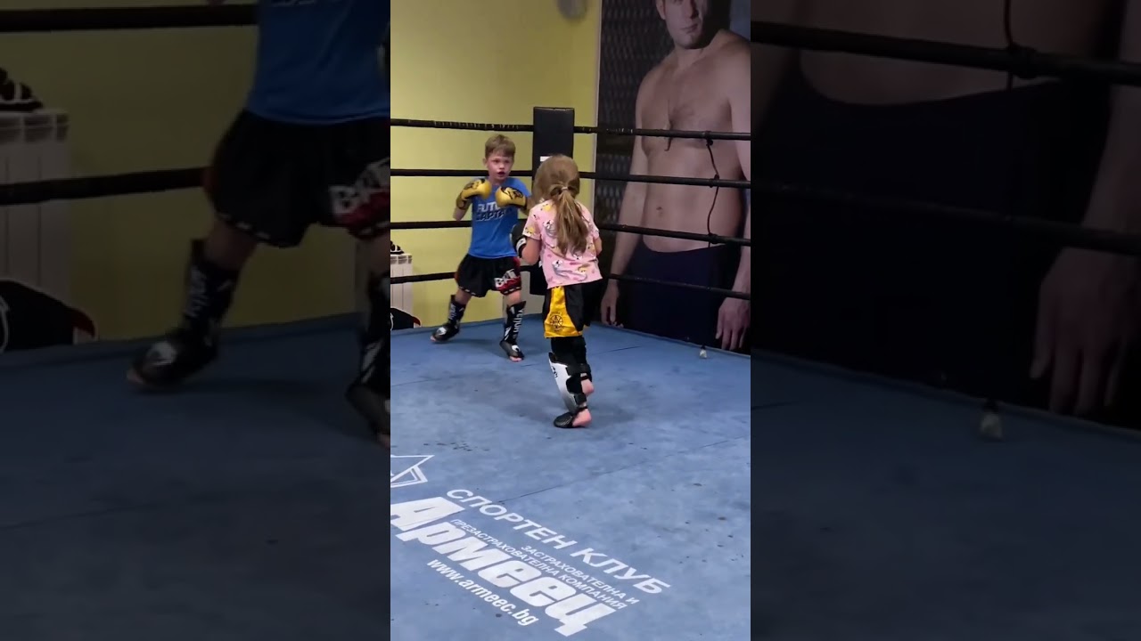 Knockout Kid #martialarts #kickboxing #kid  #girlpower #punch #Knockout #showtime #shorts