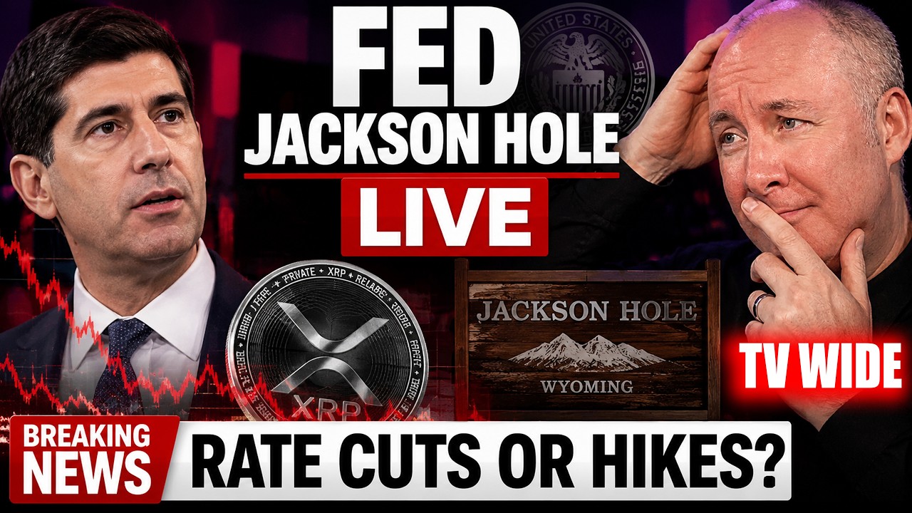 🚨 Fed Jackson Hole LIVE: Rate Cuts or Hikes? Markets XRP Brace for Warsh | Martyn Lucas Investor