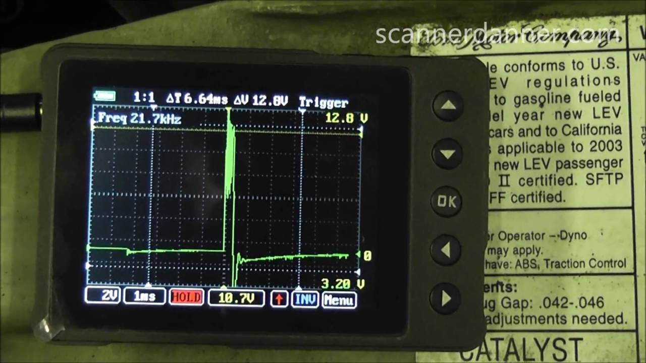 Finding a misfire using AESwave’s uScope - weak ignition coil
