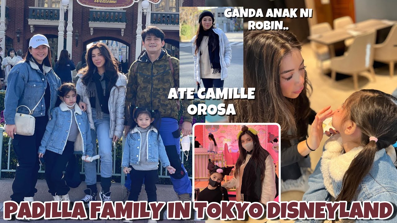 CAMILLE OROSA PADILLA NAKABONDING NINA MARIEL AT ROBIN 😍 PADILLA FAMILY IN DISNEYLAND