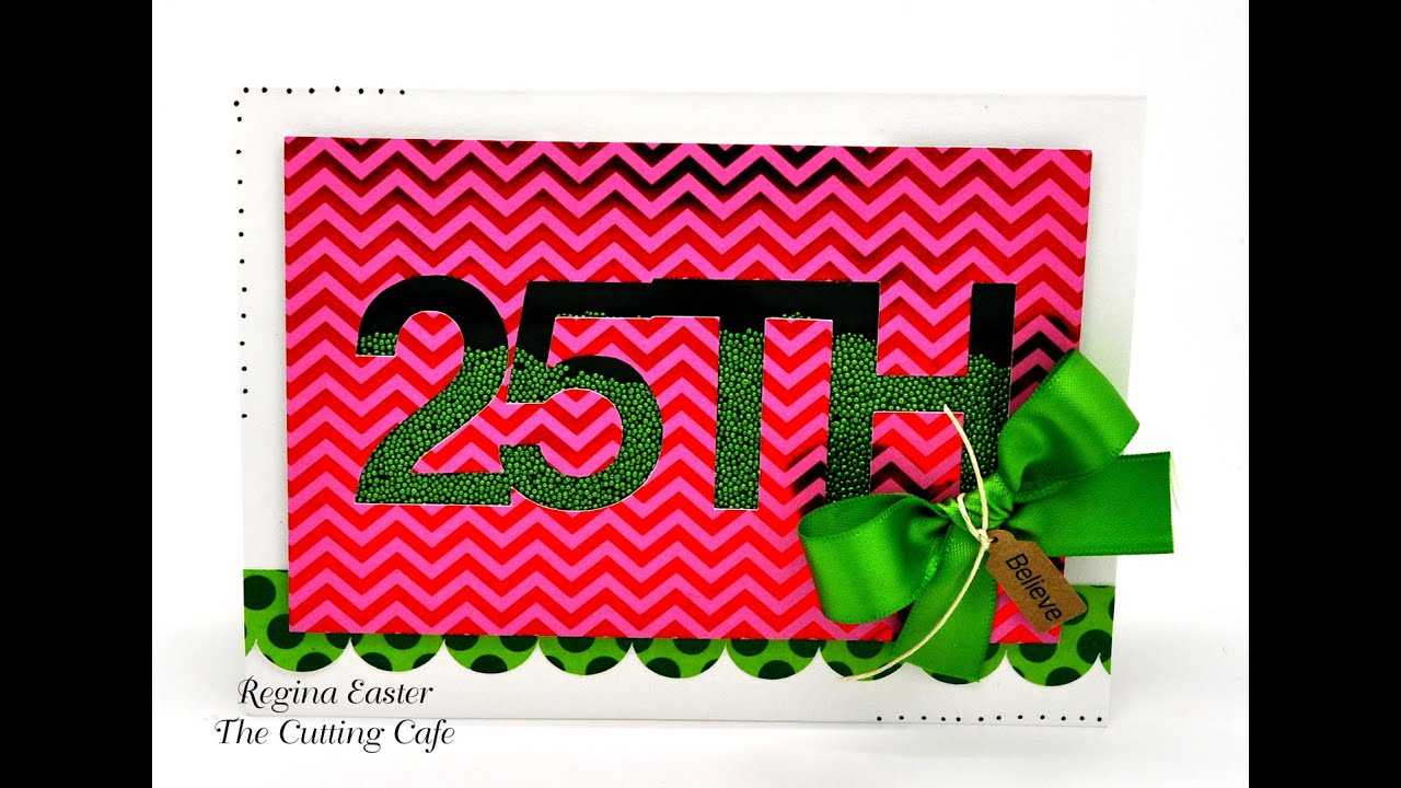 Watch Me Work Wednesdays - Episode 35 - 25th Christmas Shaker Card