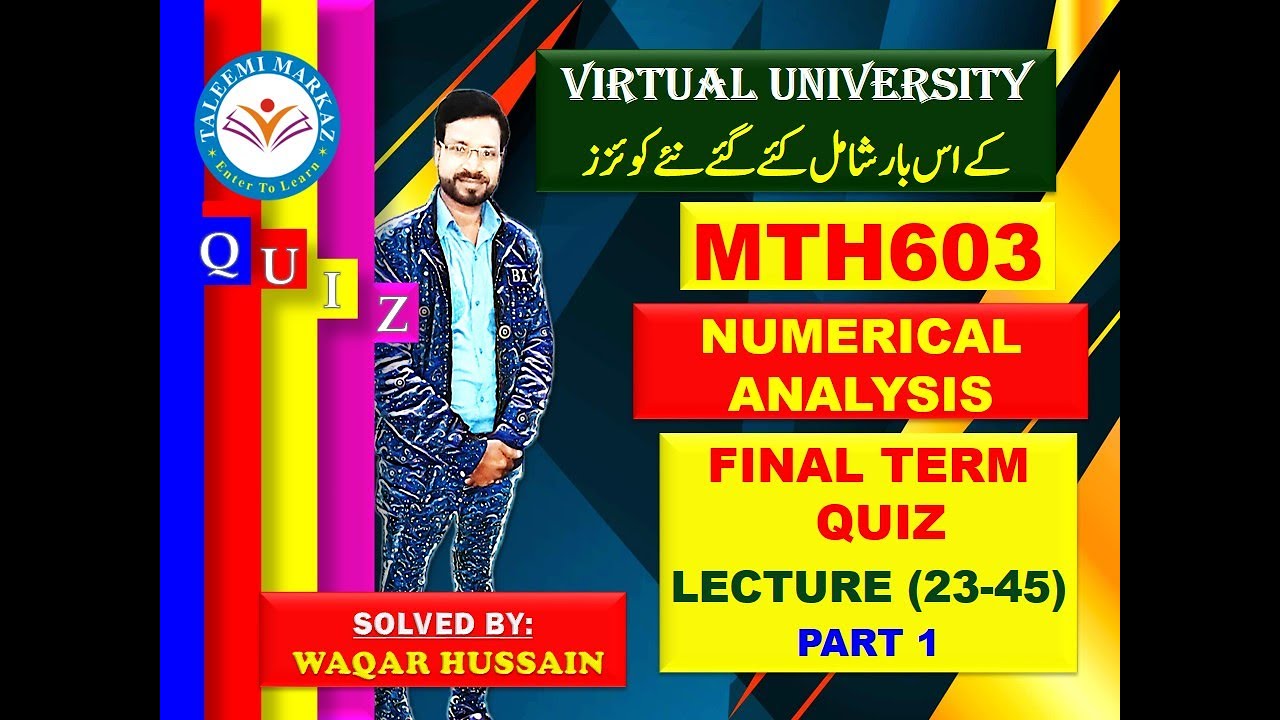 Mth603 Final Term Quiz solution 2024 by taleemi markaz part 1