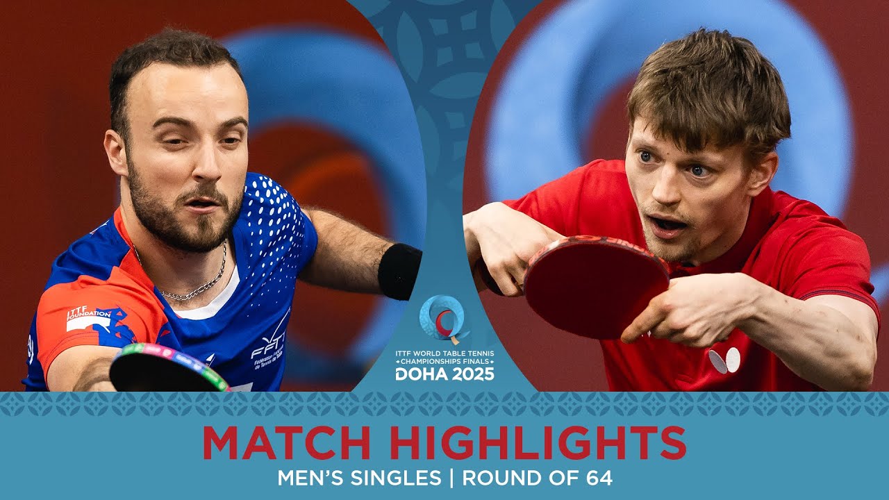 Simon Gauzy vs Anders Lind | Match Highlights | #ITTFWorlds2025