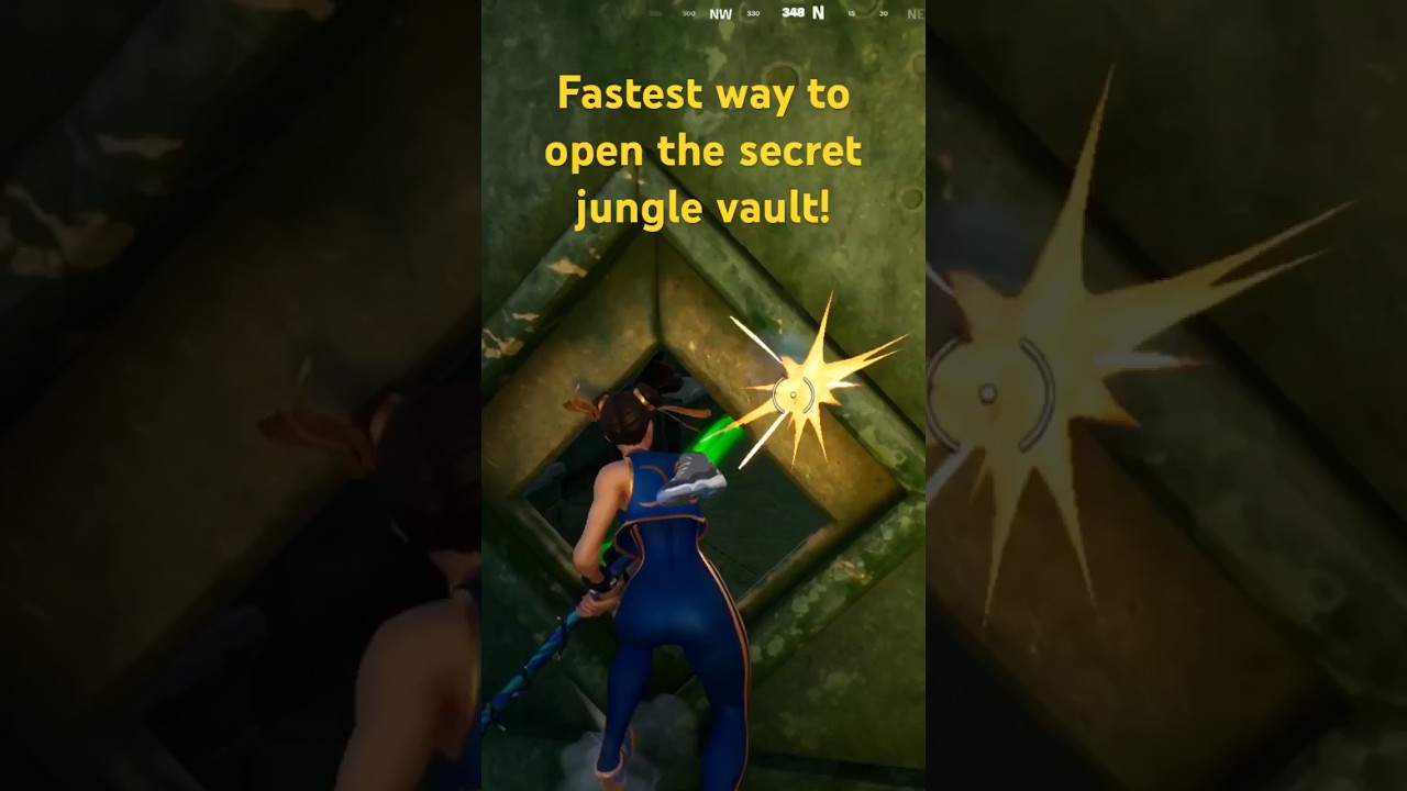 Secret way to open the jungle vault fast! #fortnite