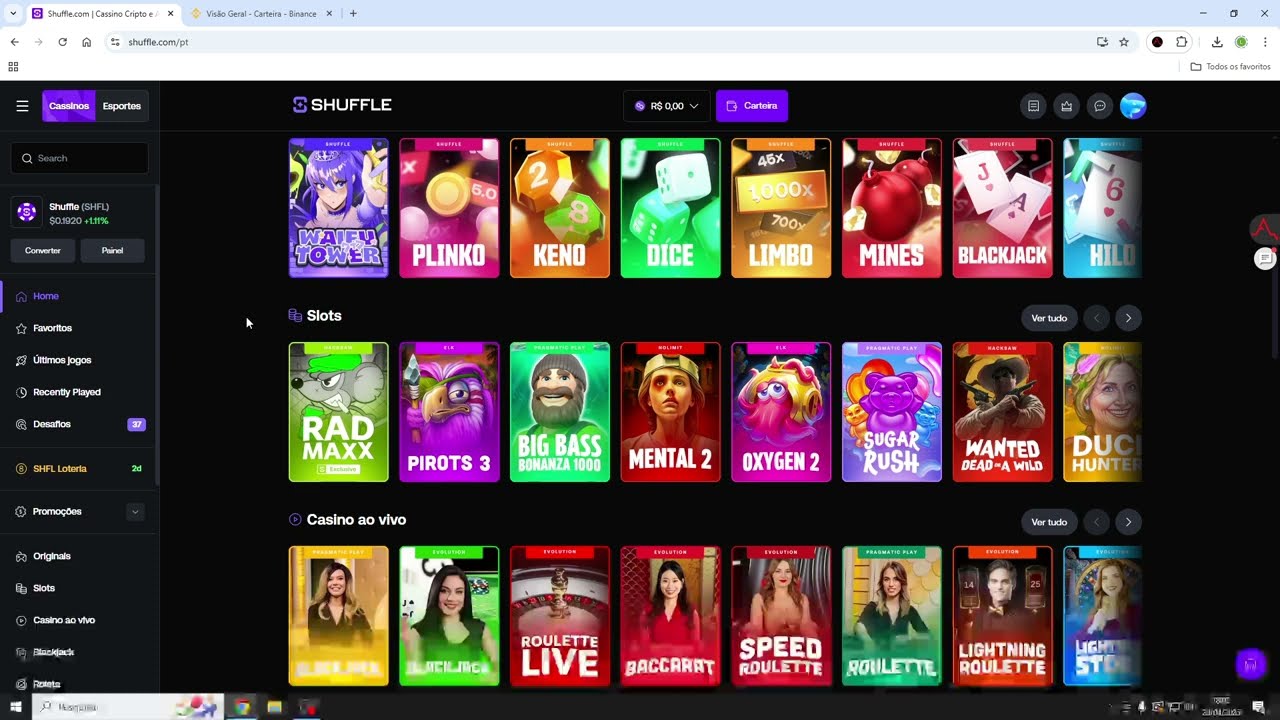 Como Depositar com Criptomoeda no Cassino Shuffle [Passo a Passo R&aacute;pido]