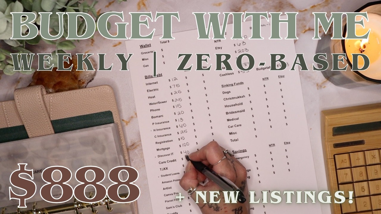 How I Budget My Paychecks! | $888 Zero Based Budget By Paycheck Weekly Budgeting | 26 Year Old Budge