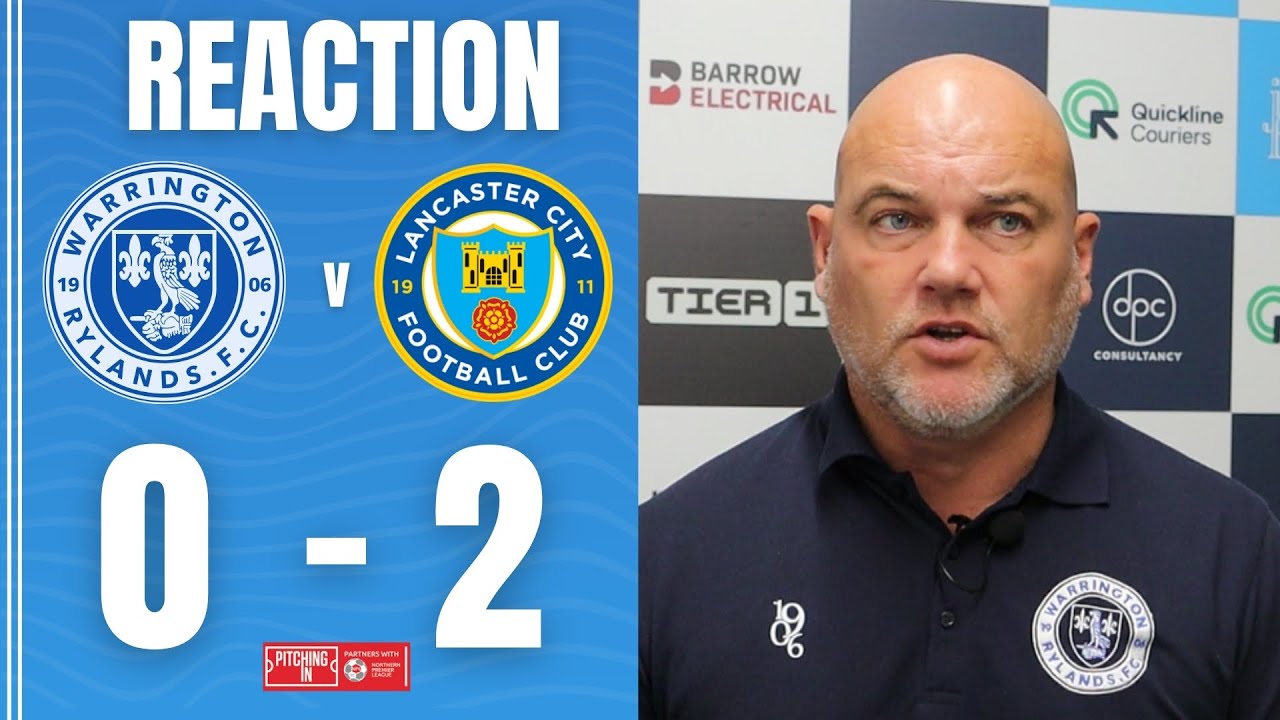 Neil Reynolds' Reaction | Warrington Rylands vs Lancaster City | Northern Premier League