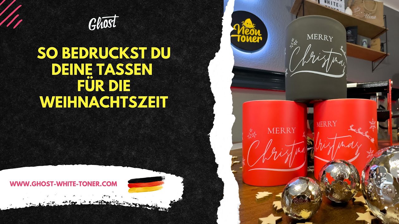 So einfach ist es, eine eigene Weihnachtstasse zu gestalten! 😍🎄