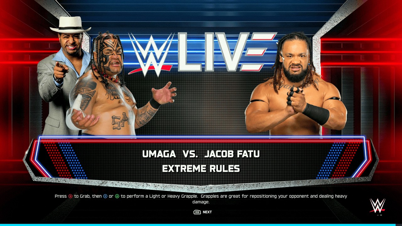 WWE 2K25 - Umaga vs. Jacob Fatu | Dream Match Unstoppable Force vs. Immovable Object