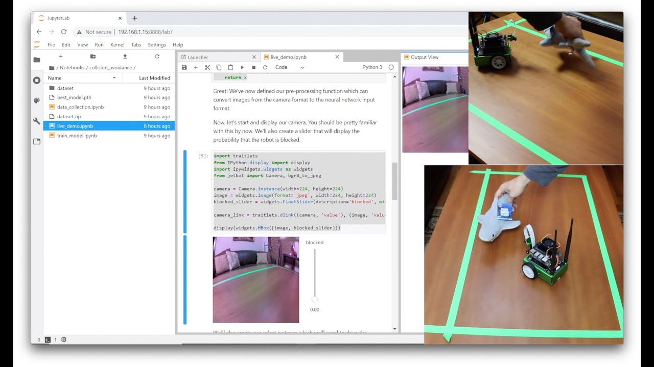 Waveshare Jetbot - Collision Avoidance using Transfer Learning!