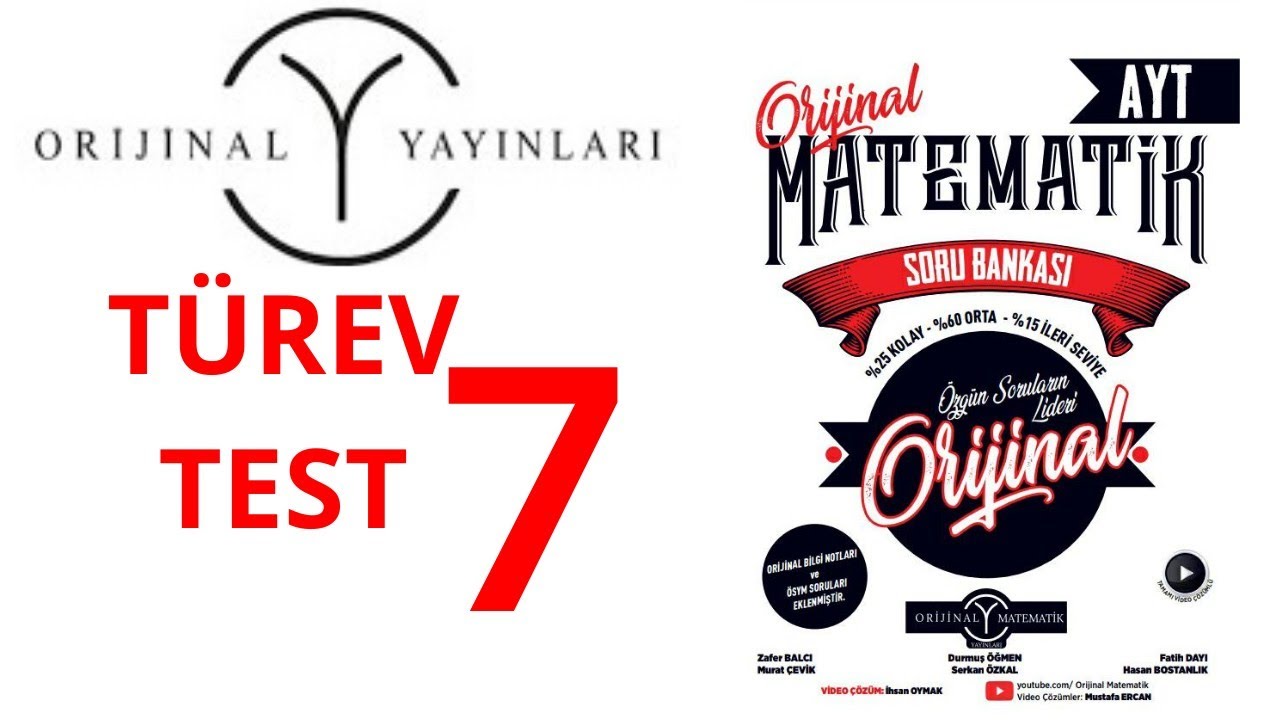 AYT MATEMATİK SORU BANKASI TÜREV TEST 7