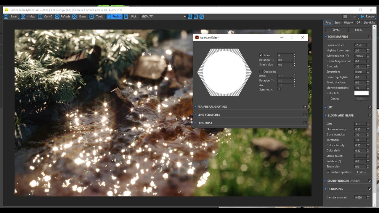 ♛ Bloom and Glare Trong Corona Render 7 - Hướng Dẫn Sử Dụng - B.12