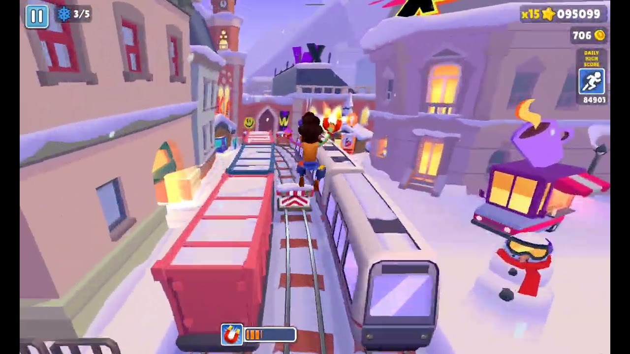subway surfer gameplay ( winter xtreme )