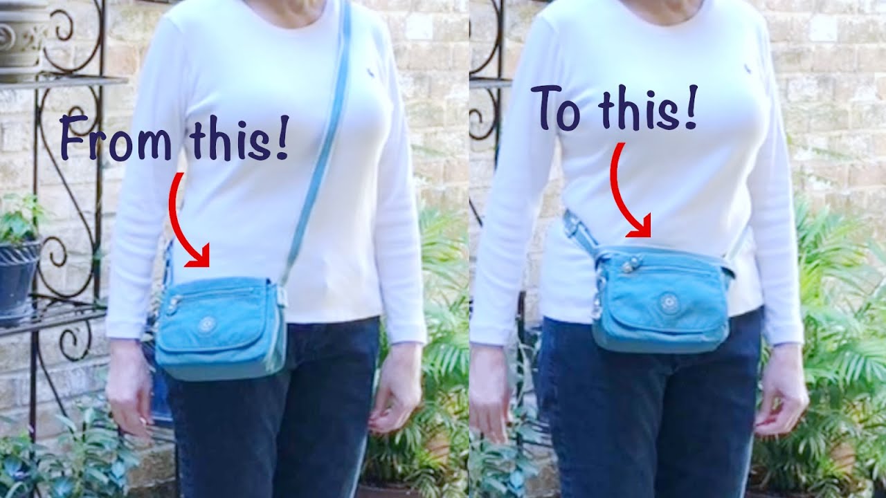 Convert your Crossbody Shoulder Bag to a Belt Bag in Seconds